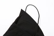 women's short slim fit black camisole, view 10 - MRSLM