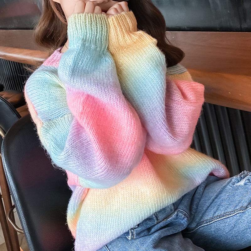 mom and kids matching striped sweater coat - MRSLM