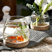 round glass desktop fish tank, view 7 - MRSLM