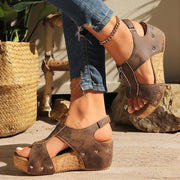 Zipper wedge sandals, view 7 - MRSLM
