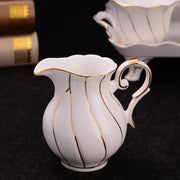 Gold inlay bone china coffee set, view 7 - MRSLM
