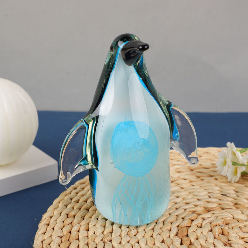 handmade glass penguin sculpture - MRSLM