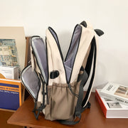 large nylon contrast backpack, view 4 - MRSLM