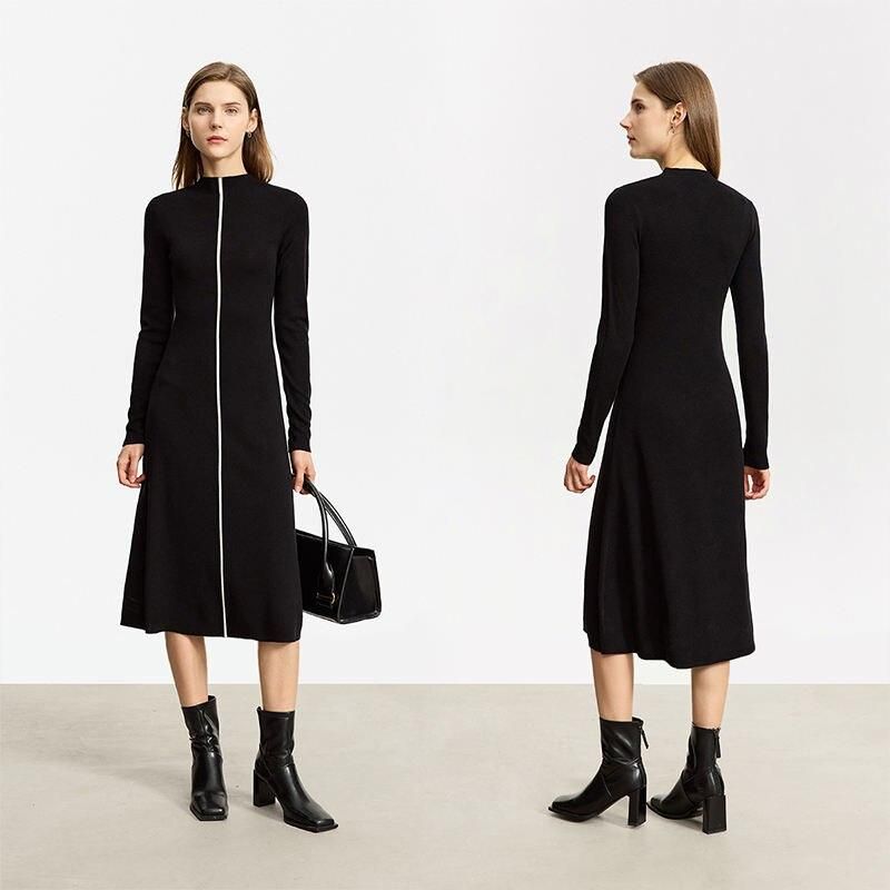 A-line sweater dress, view 2 - MRSLM