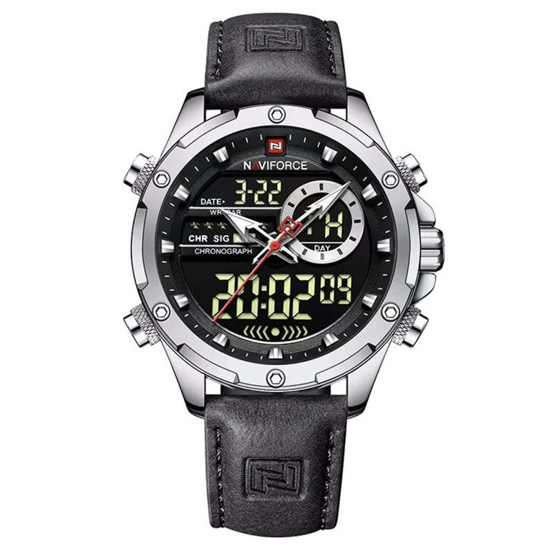 men's dual display multifunction watch, view 3 - MRSLM