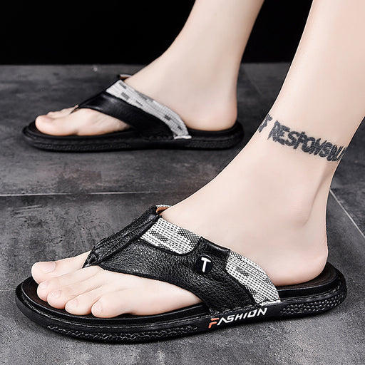 open-toe leather sandals - MRSLM