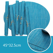 Bamboo oval placemats, view 7 - MRSLM