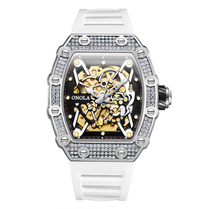 men's automatic steel case watch, view 6 - MRSLM