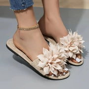 women's floral flip flops, view 2 - MRSLM