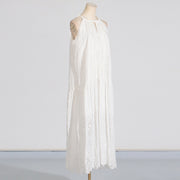 embroidered halter dress, view 3 - MRSLM