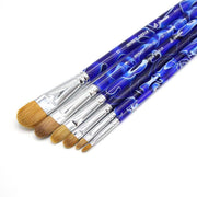 6-piece filbert paintbrush set, view 2 - MRSLM