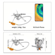 ultralight camping gas stove, view 8 - MRSLM