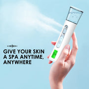 portable nano mist facial steamer with skin tester, view 4 - MRSLM