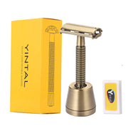 classic brass safety razor, view 2 - MRSLM