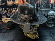 handmade skull plush cowboy hat, view 3 - MRSLM