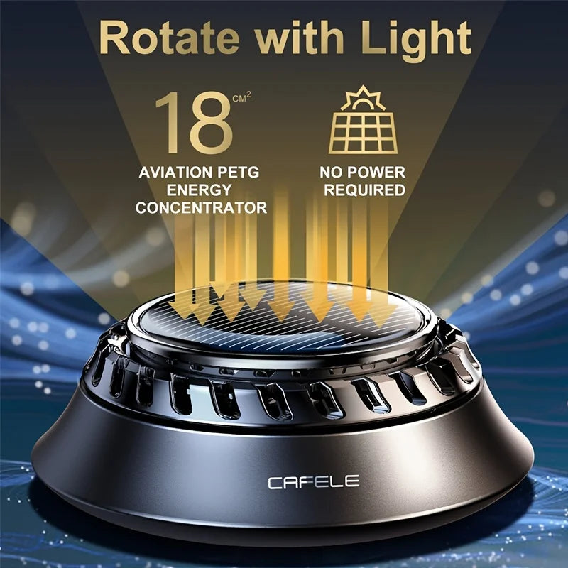 solar-powered rotating car air freshener, view 6 - MRSLM
