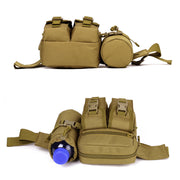 tactical waist bag with water bottle pockets, view 6 - MRSLM