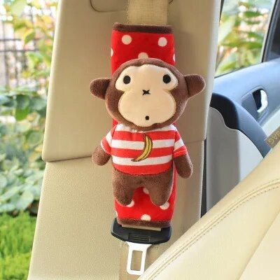 cartoon animal seatbelt cover, view 11 - MRSLM