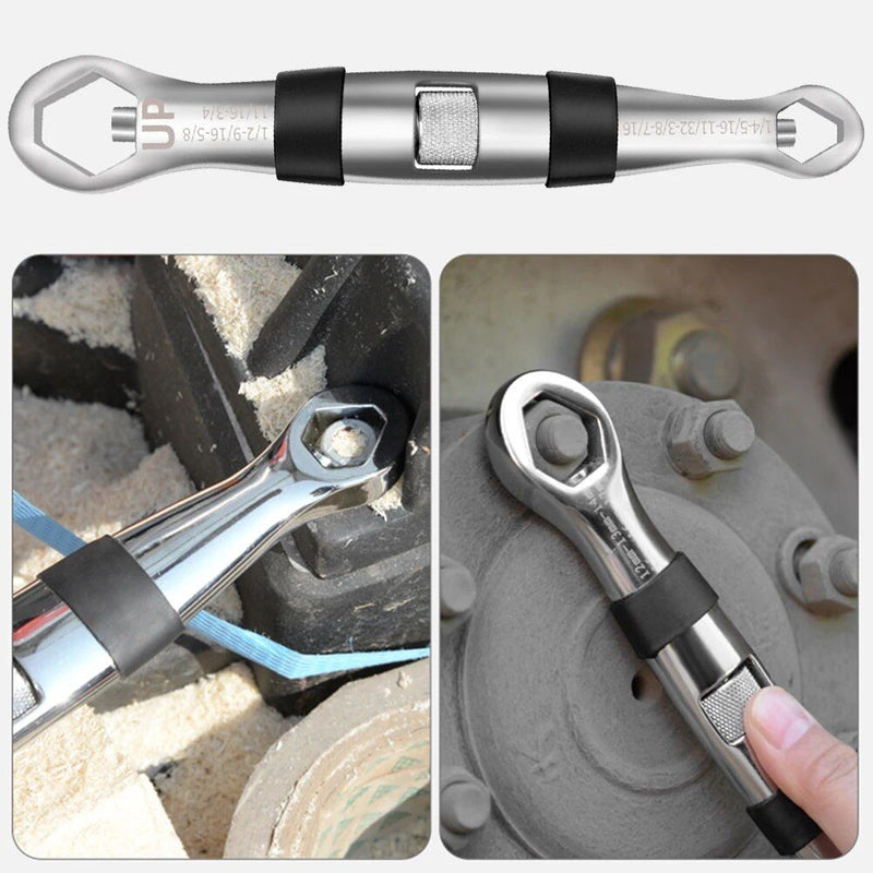 dual-head 23-in-1 adjustable wrench, view 7 - MRSLM