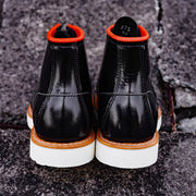 handmade Goodyear black ankle boots, view 6 - MRSLM