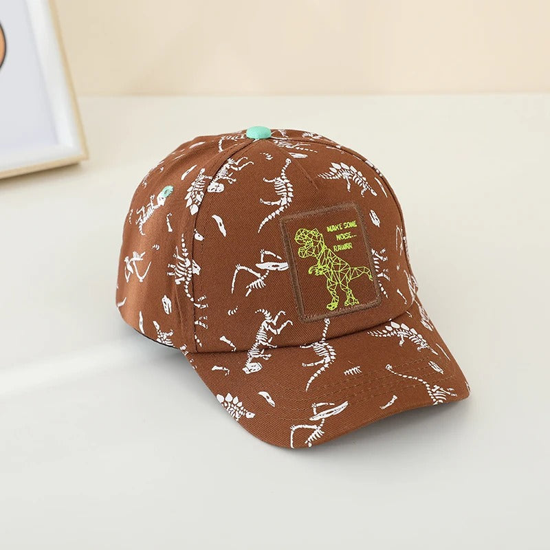 kids dinosaur baseball cap, view 4 - MRSLM