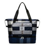 foldable waterproof gym duffel bag, view 9 - MRSLM