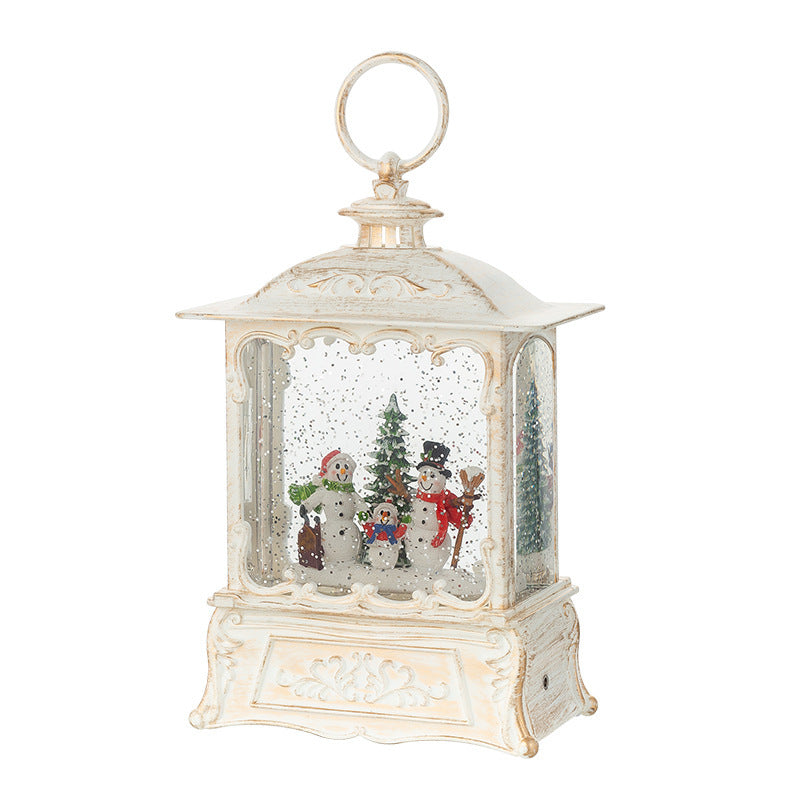 Christmas crystal ball music box, view 3 - MRSLM