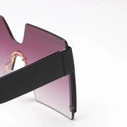 rimless gradient square sunglasses, view 11 - MRSLM