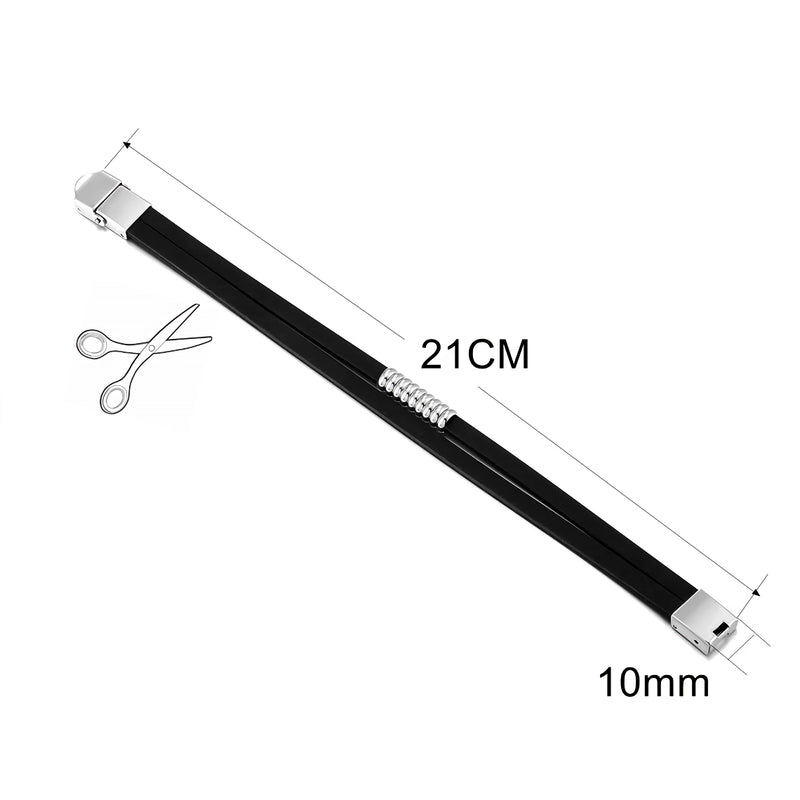 Men's steel and silicone bracelet with gold chain, view 7 - MRSLM