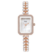 Women's shell pearl quartz watch, view 7 - MRSLM