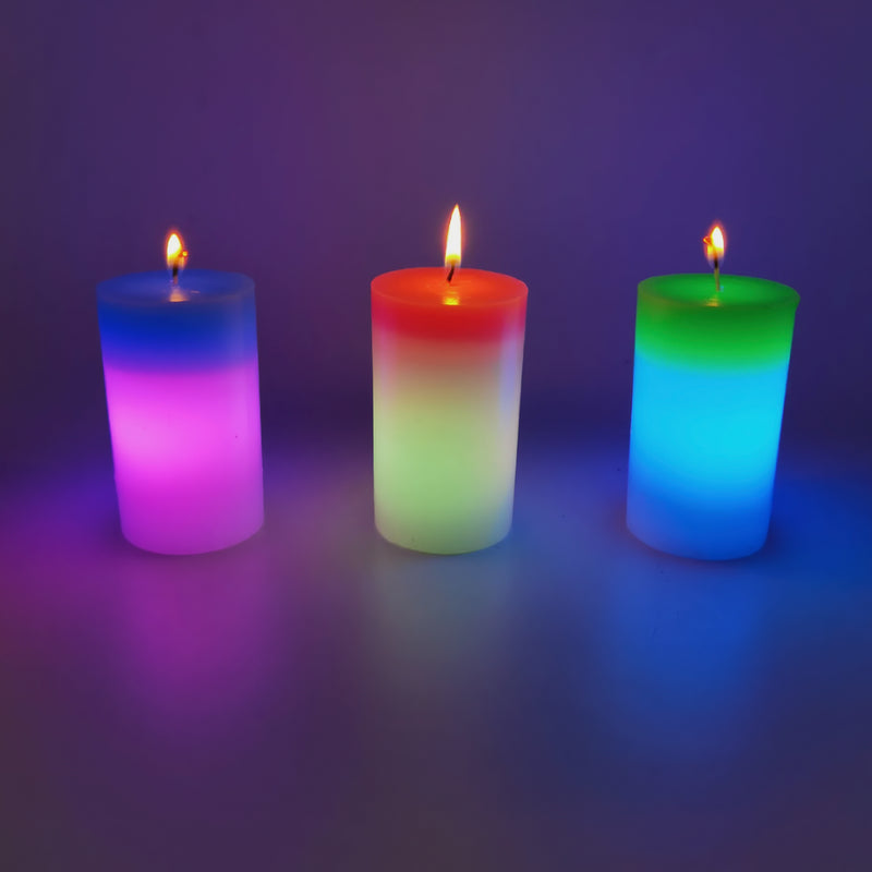 Color changing LED wax candles, view 7 - MRSLM