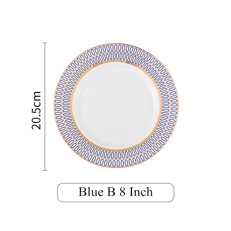 6-piece nordic ceramic plates set, view 9 - MRSLM