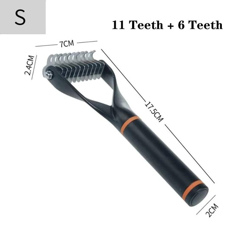 double-sided pet deshedding brush, view 12 - MRSLM