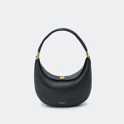 crescent leather shoulder bag, view 9 - MRSLM