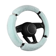 suede fur diamond steering wheel cover, view 12 - MRSLM