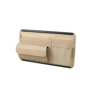 pu leather car sun visor organizer, view 3 - MRSLM
