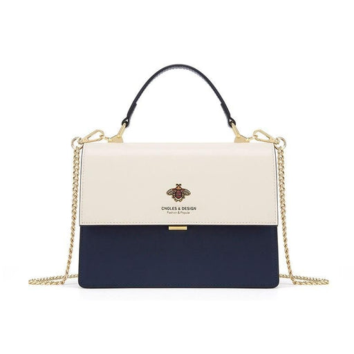 square leather shoulder bag, view 2 - MRSLM