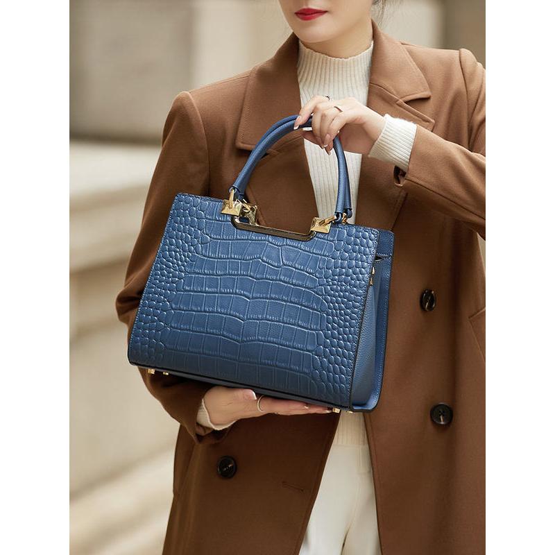 premium leather handcrafted shoulder bag, view 5 - MRSLM