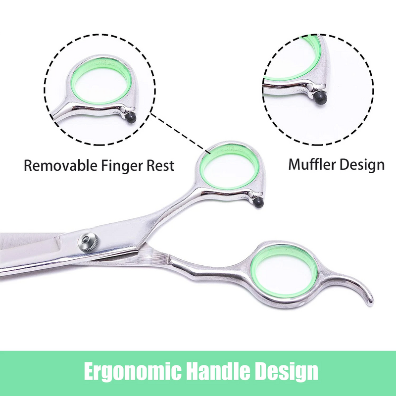 stainless steel pet grooming scissors, view 4 - MRSLM