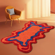 70s retro psychedelic tufted rug - MRSLM