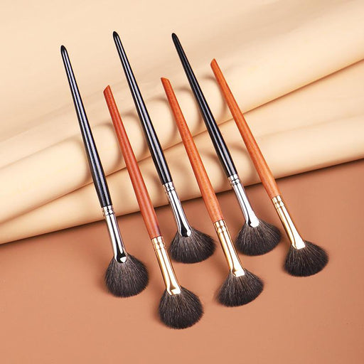 fan-shaped goat hair powder brush - MRSLM