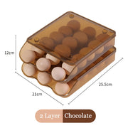 stackable self-rolling egg storage box, view 6 - MRSLM