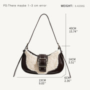 half moon shoulder hobo bag, view 13 - MRSLM