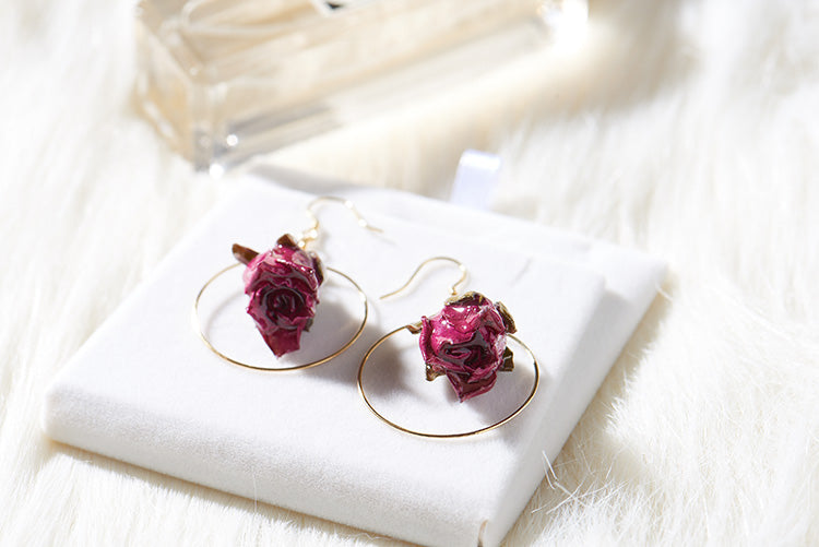 long flower earrings, view 7 - MRSLM