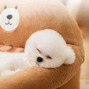 cozy winter pet bed sofa, view 3 - MRSLM