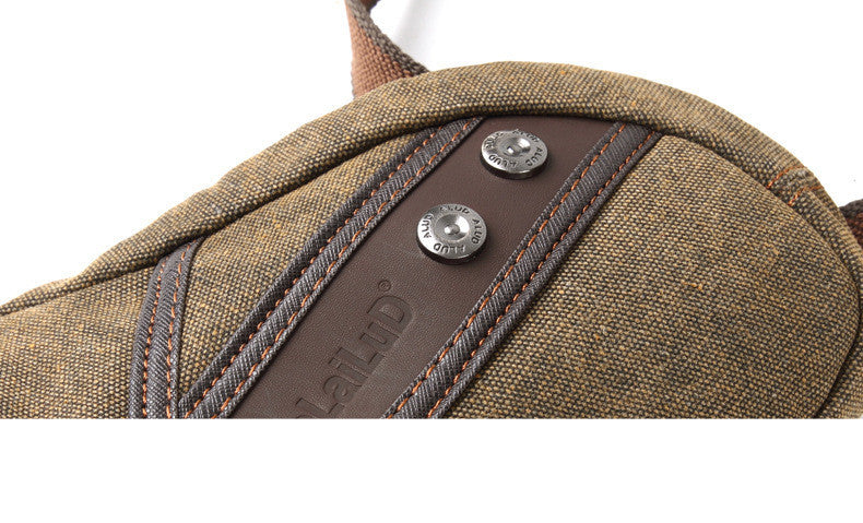 men's canvas messenger bag, view 9 - MRSLM