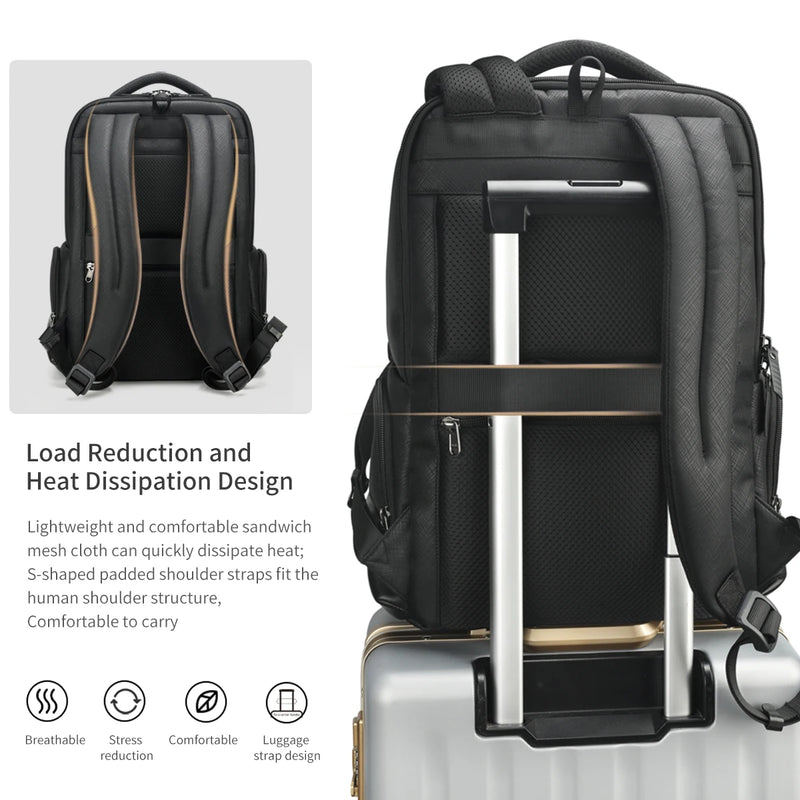 15.6-inch laptop travel backpack, view 9 - MRSLM