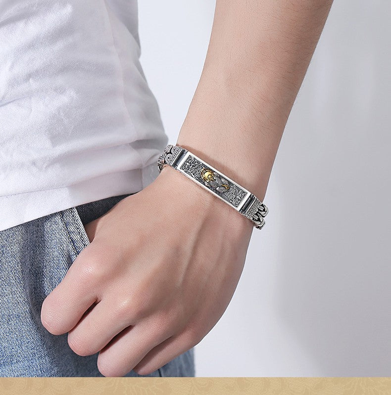 antique pixiu thai silver bracelet - MRSLM