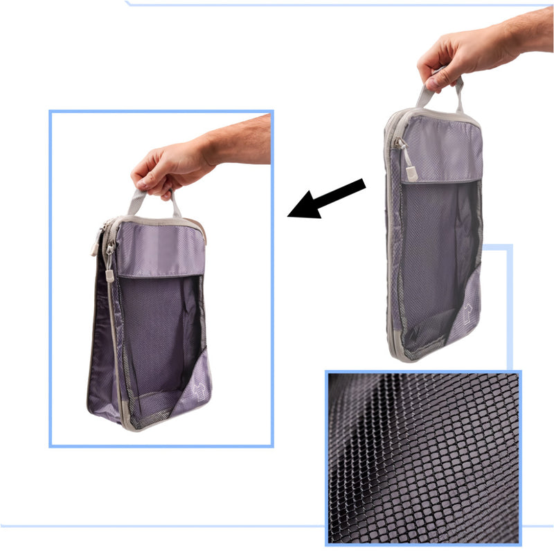 6-piece nylon packing cube set, view 6 - MRSLM