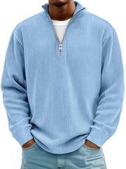 men's corduroy zipper sweatshirt, view 6 - MRSLM